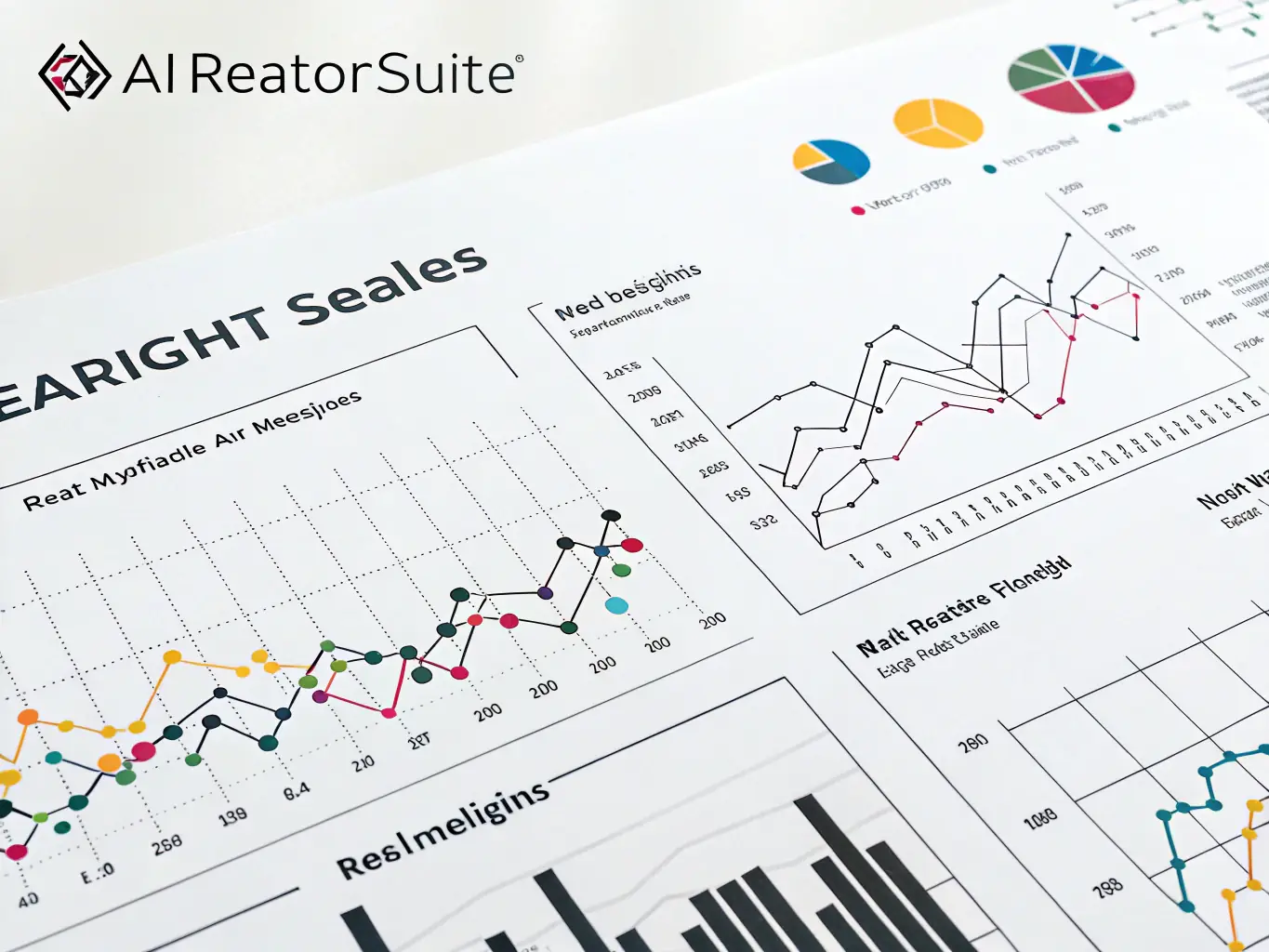 A graphical representation of data analytics, showing charts and graphs that illustrate market trends and buyer behavior in the Southern California real estate market.